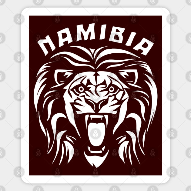 Roaring Lion Face | Namibia Sticker by TMBTM